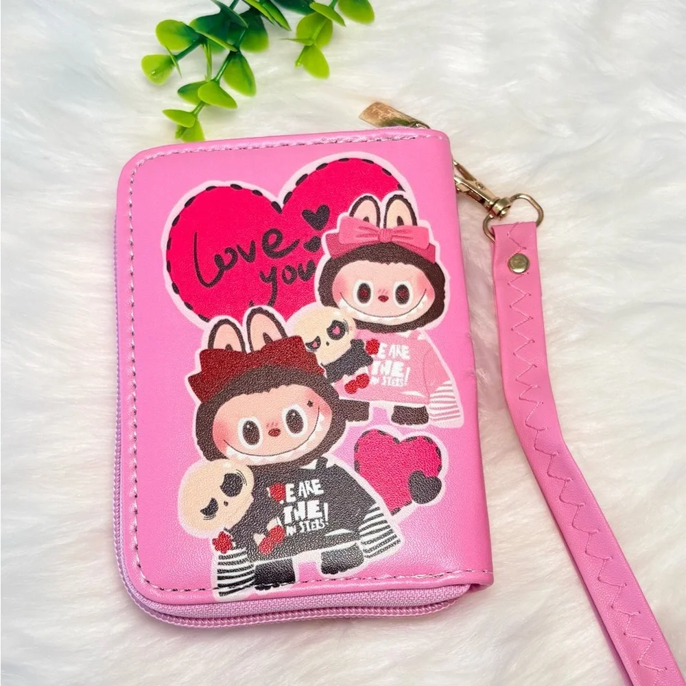 Monster Character Zippy Wallet with Wrist‎ Strap